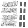 MOBUTOFU Swimming Goggle Buckles, 4 Pieces, Black Plastic, Universal view 1
