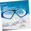MOBUTOFU Swimming Goggle Buckles, 4 Pieces, Black Plastic, Universal view 4