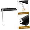IWOWHERO Automatic Door Closer with Buffer Design, Aluminum Alloy, Black, for Outward-Opening Doors at Home and in Offices view 2