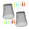 OFFSCH 2-Pack Removable Iron Plant Protection Cloches, Space-Saving, Black view 1