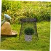 OFFSCH 2-Pack Removable Iron Plant Protection Cloches, Space-Saving, Black view 4