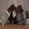 PYWJGZSX Men's Reversible Elastic Leather Belt with Dragon Automatic Buckle, 125 cm/49 in view 2