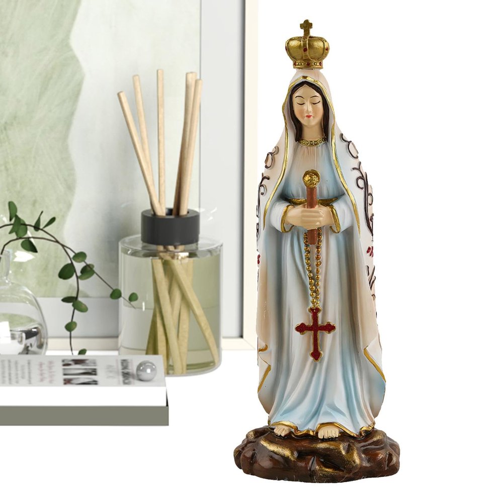 Virgin Mary Statue, Resin Home and Garden Decoration