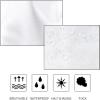KDOVOXB Black Fabric Shower Curtain, Modern Minimalist, 170 x 170 cm, with 12 Hooks view 3