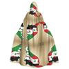 AKDODK Hooded Cloak with Syria Flag Map01 for Adults view 1
