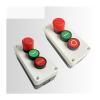Start/Stop NC Emergency Stop NO Red/Green Control Circuit 600V 10A OFF-ON-OFF Flat Push Button Switch view 2