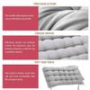 Outdoor Bench Cushion for 2- and 3-Seater Benches, 8 cm Thick, Warm Pad for Garden, Chaise Swing and Sofa Bench, Indoor and Outdoor Use, 80/100 cm Long, Black (170 x 50 cm) view 3