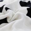XHBYW 90/180 x 200 x 25 cm Flannel Fitted Sheet with Black and White Stripes, Elastic Thick Velvet Mattress Cover for King, Queen, or Single Beds view 4