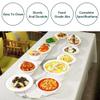 MVXBICIA 360° Rotating Adjustable Dining Table for Parties and Catering, Large Food Turntable, White, 1 m view 3