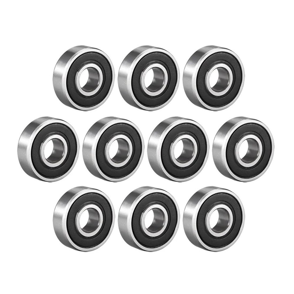 REIUAFWYGV 10-Piece Deep-Groove Ball Bearing Set, 603–609 and 623–629, ZZ/RS, -2RS, ABEC-3 (623: 3 × 10 × 4 mm)
