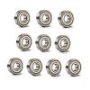 REIUAFWYGV 10-Piece Deep-Groove Ball Bearing Set, 603–609 and 623–629, ZZ/RS, -2RS, ABEC-3 (623: 3 × 10 × 4 mm) view 2