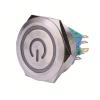 25/30/40 mm Waterproof Metal Push Button Switch with LED Light, Momentary/Self-Locking, Car Engine Power Switch, 12 V/24 V/220 V/6 V, IDGTTLDF (30 mm Power LED, 9–30 V (12 V)) view 1