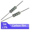 10-Pack 5W Carbon Film Resistors, 5% Tolerance, 3.3Ω, 33Ω, 330Ω, 3.3kΩ, 33kΩ, 330kΩ, 1Ω–1MΩ, IDGTTLDF (CF 5W 30K 10pcs) view 2