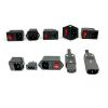 IEC320 C14 AC Power Inlet, 3-Pin, with Red LED Rocker Switch and 10A Fuse, 250V view 2