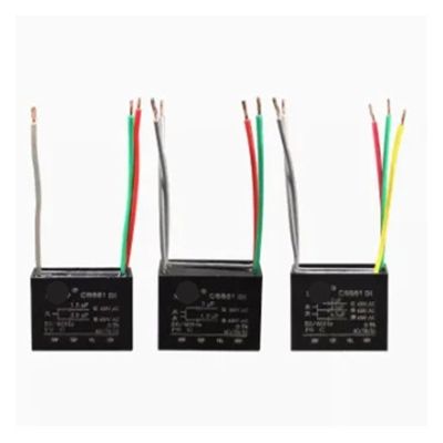 5-Wire CBB61 450V AC Speed/Run Capacitor for Fans and Refrigerators, IDGTTLDF (1.8 µF + 1 µF + 5 µF)