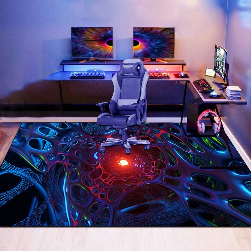 Xiaputcr Office Chair Mat, Scratch-Resistant Floor Protector, Non-Slip Gaming Chair Mat, 140 x 170 cm