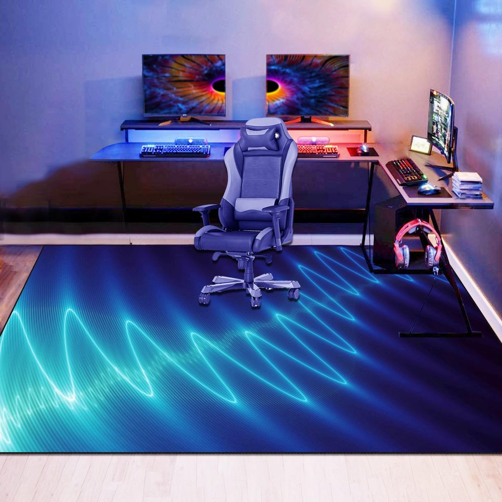 Xiaputcr Office Chair Mat for Hardwood and Hard Floors, Non-Slip, 100 x 150 cm