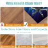 Xiaputcr Office Chair Mat for Hardwood and Hard Floors, Non-Slip, 100 x 150 cm view 4