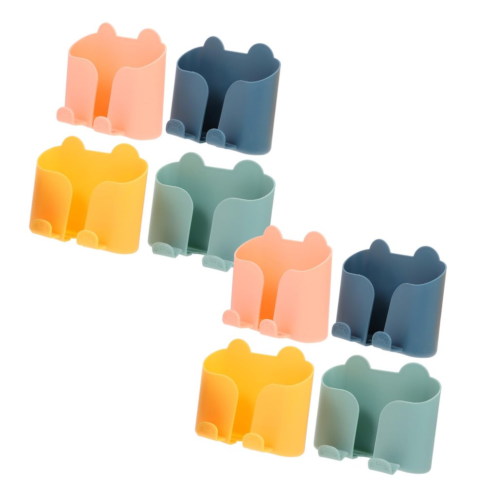 Amosfun 8-Piece PP Wall-Mount Holders for Phones and Remote Controls
