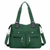 Large Waterproof Shoulder Bag with Multiple Compartments, Travel Bag for Women, Waterproof Tote Bag (Dark Green) view 1