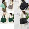 Large Waterproof Shoulder Bag with Multiple Compartments, Travel Bag for Women, Waterproof Tote Bag (Dark Green) view 3