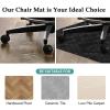 EYKWKB 80 x 120 cm Floor Protection Mat for Hard Floors and Office Chairs view 4