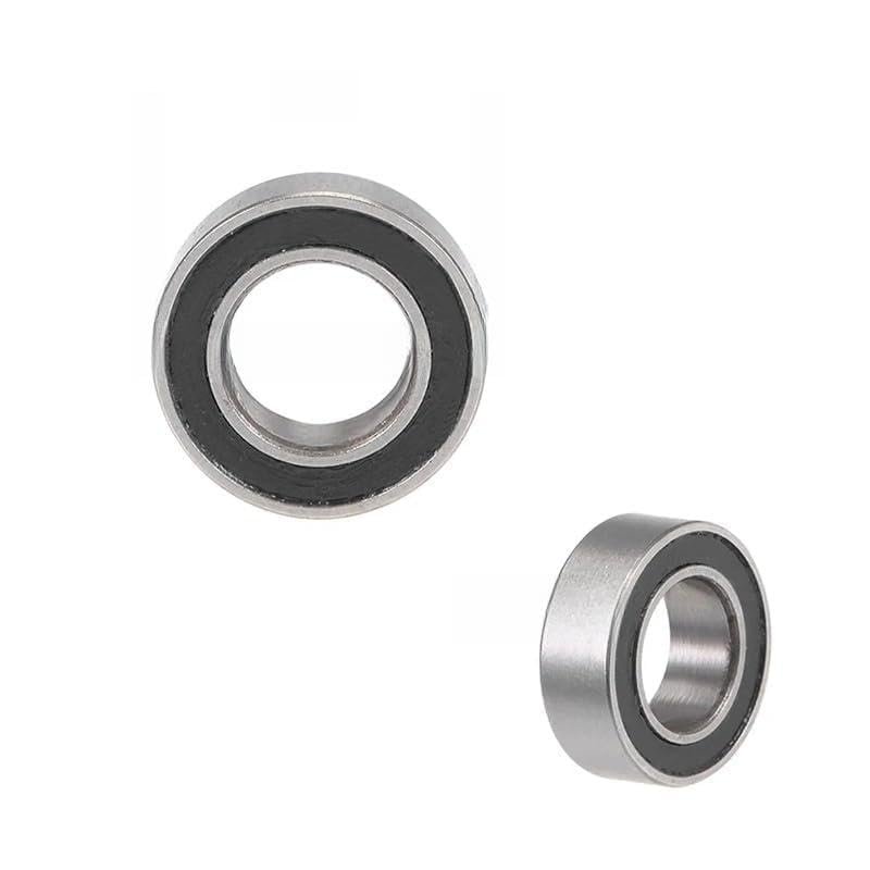 MR95RS ABEC-5 Miniature Ball Bearings, 10-Pack, 5 × 9 × 3 mm, Black, 2RS