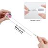 Retractable Flamingo Succulent Badge Reel with Belt Clip view 3