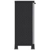 LVHUIDEH Plastic Storage Cabinet with 2 Doors and 2 Shelves, Rattan Design, 68 x 39 x 92 cm view 4