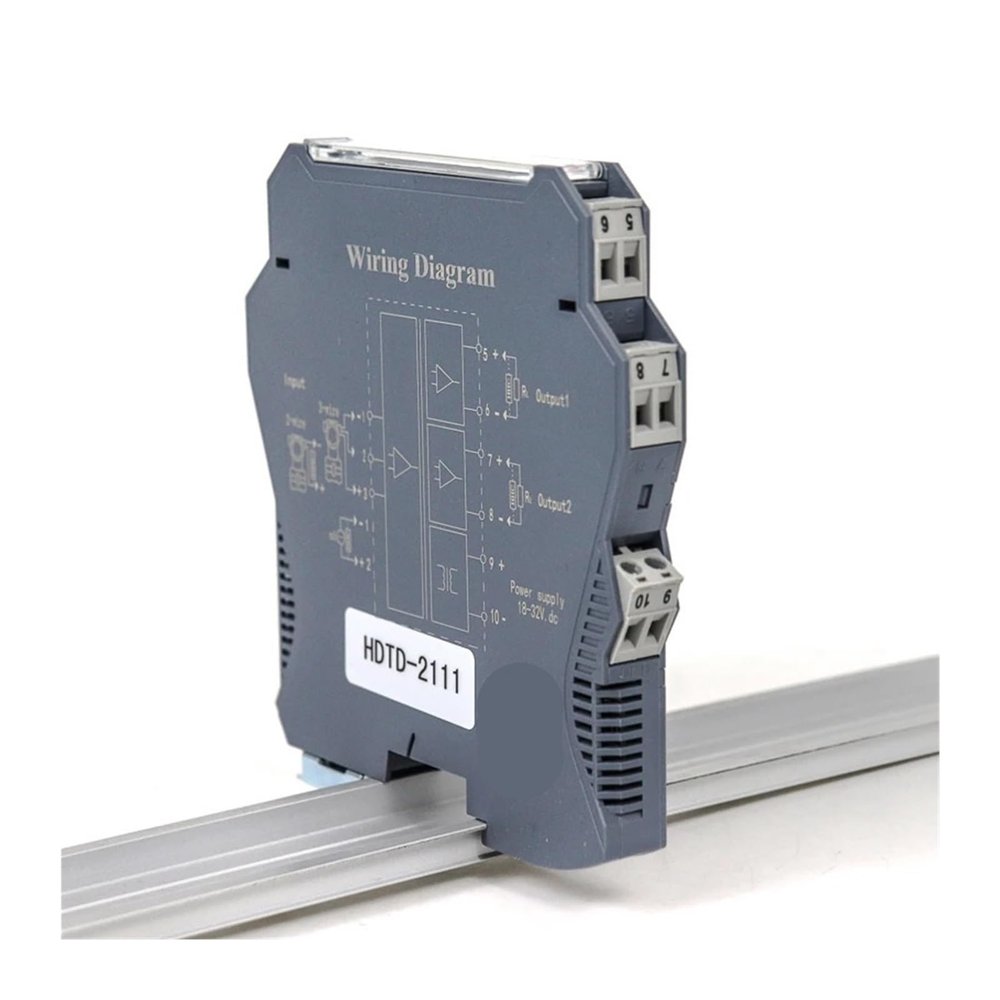 FSBNMNXPQ 220V Power Supply 0–10V Signal Converter, 4–20mA Signal Isolation Transmitter (4–20mA Input, 220V, 0–20mA)