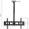 CAMEKIGZ Telescoping TV Mount, Ceiling/Wall Mount, Full Motion, 360° Swivel, 90° Foldable view 2