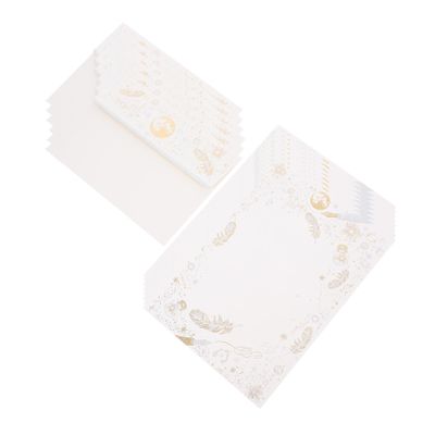 14-Piece Yellow Wedding Paper and Envelope Set
