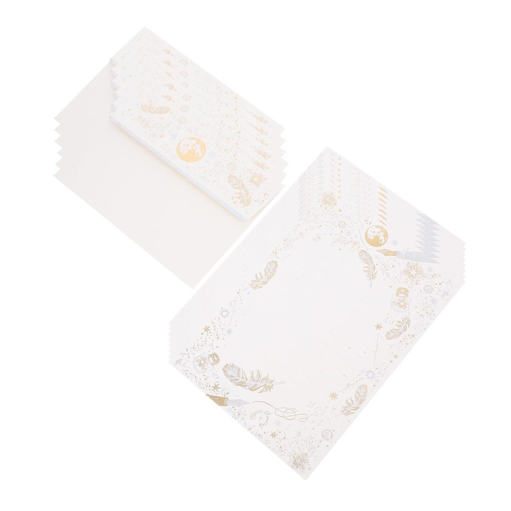14-Piece Yellow Wedding Paper and Envelope Set
