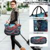 LINNIKEEEE Abstract Animal Octopus Travel Duffel Bag, Sports Bag, Weekender Handbag with Toiletry Bag for Women, Girls, and Men view 2