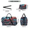 LINNIKEEEE Abstract Animal Octopus Travel Duffel Bag, Sports Bag, Weekender Handbag with Toiletry Bag for Women, Girls, and Men view 4