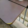 Folding Balcony Railing Bar Table with Height-Adjustable Hanging Desk view 4