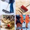 Snow Shovel, Large Outdoor Snow Removal Shovel with 1.2 m Wooden Handle view 2