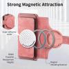 GoodcAcy Wallet Flip Case Compatible with Oppo Reno 11 5G, 15 Card Slots, MagSafe Compatible, Pink view 3