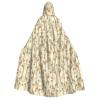 SamLng Hand-Drawn Giraffe Hooded Cloak for Adults, Unisex view 1