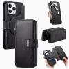 GoodcAcy Magnetic Flip Wallet Case for Xiaomi Redmi 8A, 15 Card Slots, MagSafe Compatible, Black view 1