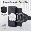 GoodcAcy Magnetic Flip Wallet Case for Xiaomi Redmi 8A, 15 Card Slots, MagSafe Compatible, Black view 3