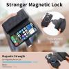 GoodcAcy Magnetic Flip Wallet Case for Xiaomi Redmi 8A, 15 Card Slots, MagSafe Compatible, Black view 4