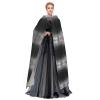 Shiny Silver Glitter Hooded Cape for Adults, Unisex view 3