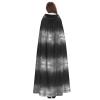 Shiny Silver Glitter Hooded Cape for Adults, Unisex view 4