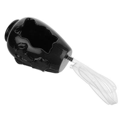 Sosoport Vintage Black Ceramic Jug with Water Circulation and Decorative Waterfall for Gardens and Indoors