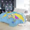 CozyRest World Map Printed Flannel Fleece Blanket, 150 x 200 cm view 4