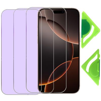 VerTreV Anti-Blue-Light Screen Protector for iPhone 16 Pro Max, 3-Pack