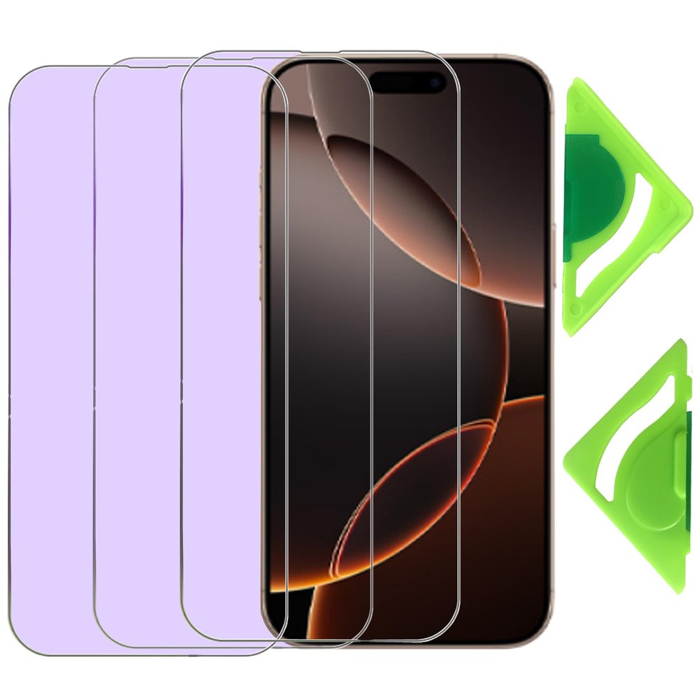VerTreV Anti-Blue-Light Screen Protector for iPhone 16 Pro Max, 3-Pack