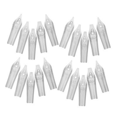 Back-to-School Stainless Steel Replacement Nibs for Fountain Pens, 60 Pieces