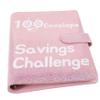 100-Day Pink Plastic Savings Binder with Envelopes view 1